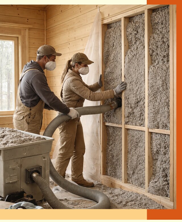 Утепление дачного дома эковатой в Еманжелинске от 1489 руб./м2 — комплексно, ТепломастерМнж