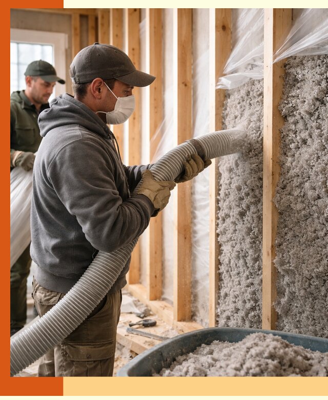 Утепление каркасного дома эковатой в Еманжелинске — качественно и надолго