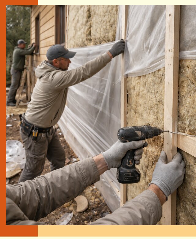 Утепление дома из бруса в Еманжелинске качественно и долговечно