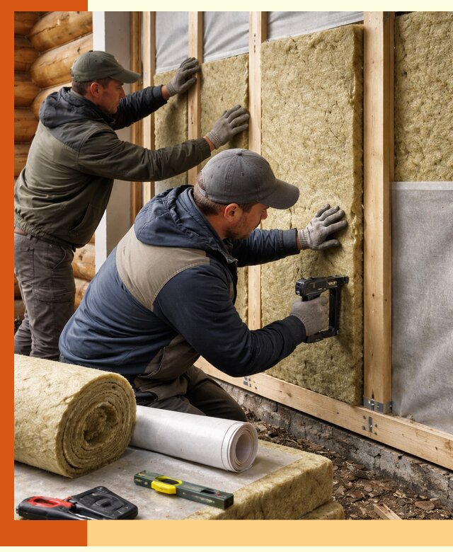 Утепление бревенчатого дома под ключ в Еманжелинске