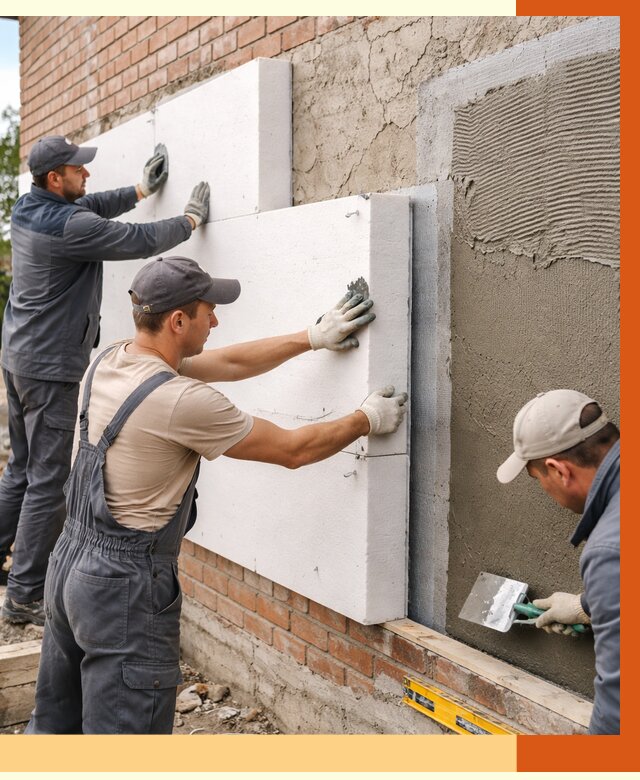 Утепление кирпичного дома в Еманжелинске от 4314 руб. под ключ | ТепломастерМнж