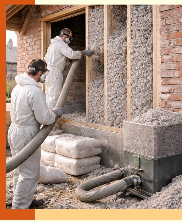 Утепление кирпичного дома эковатой в Еманжелинске