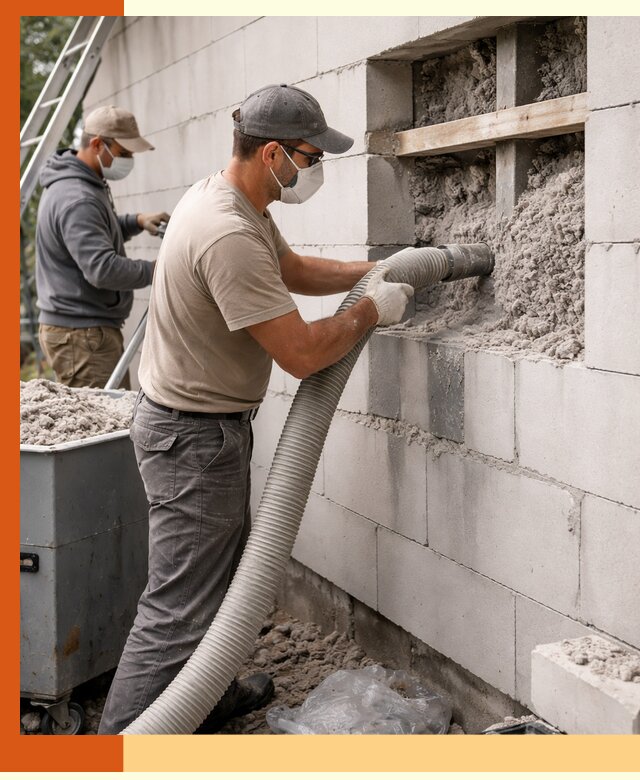 Утепление дома из газобетона эковатой в Еманжелинске