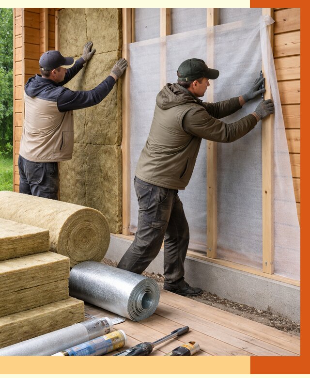 Утепление дома из двойного бруса в Еманжелинске от 4930 руб./м² — ТепломастерМнж под ключ