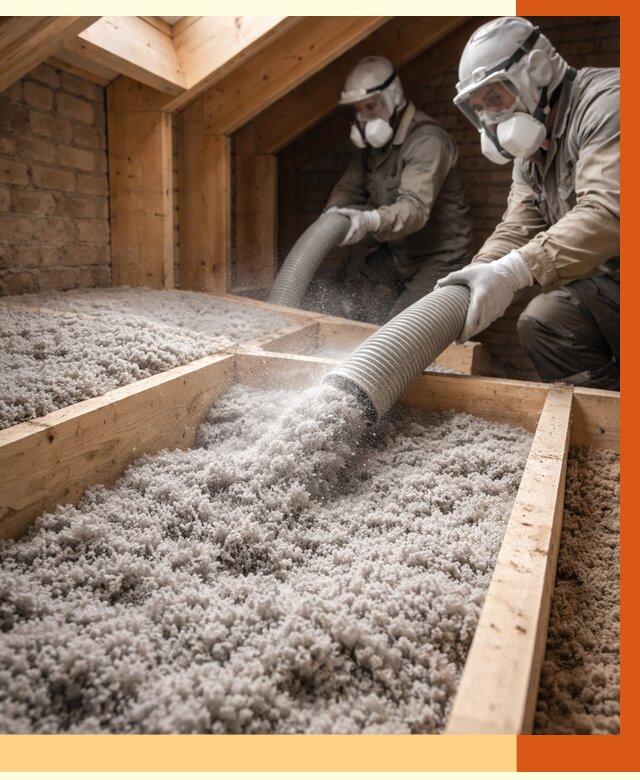 Утепление коттеджа эковатой в Еманжелинске от 2568 руб./м² — комплексная задувка и монтаж | ТепломастерМнж