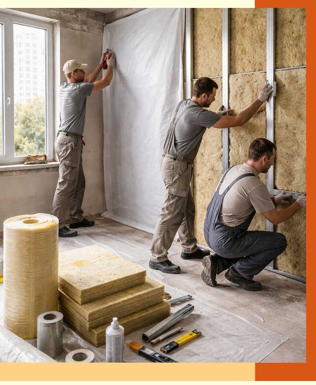 Утепление квартиры в Еманжелинске от 4622 руб/м2 — утеплить квартиру изнутри и снаружи | ТепломастерМнж