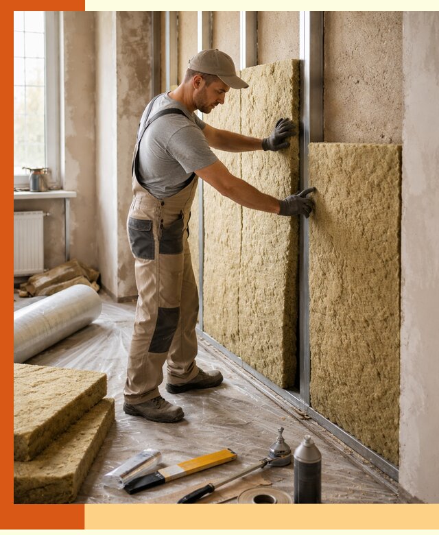 Утепление квартиры в Еманжелинске — комплексная теплоизоляция стен и полов