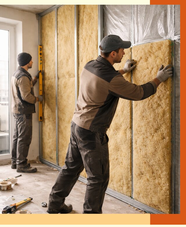 Утепление квартиры изнутри в Еманжелинске от 4468 руб. за м2 | Проф. работы ТепломастерМнж