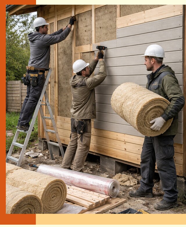 Утепление бани снаружи в Еманжелинске профессионально и надежно