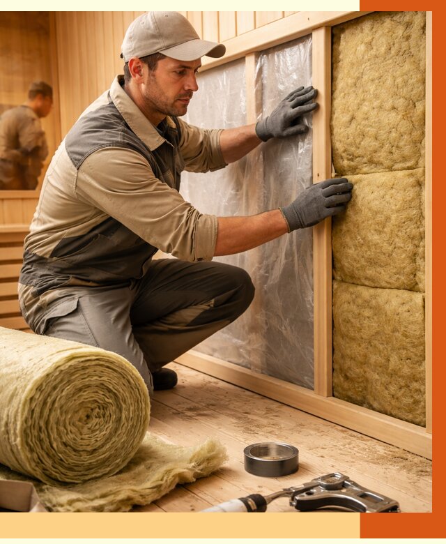 Утепление сауны изнутри в Еманжелинске от 6676 руб. за м2 | ППУ, под ключ — ТепломастерМнж