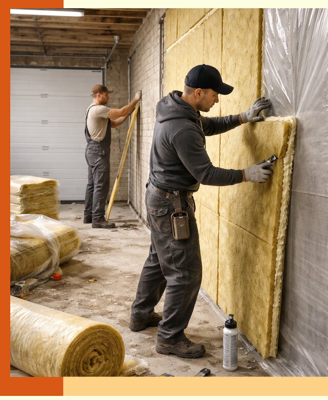 Утепление гаража под ключ в Еманжелинске — все виды теплоизоляции