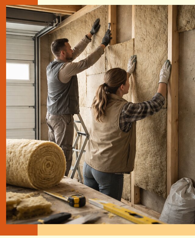 Утепление гаража изнутри в Еманжелинске: быстро и надежно