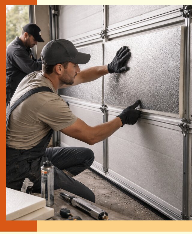 Утепление гаражных ворот в Еманжелинске качественно и надежно