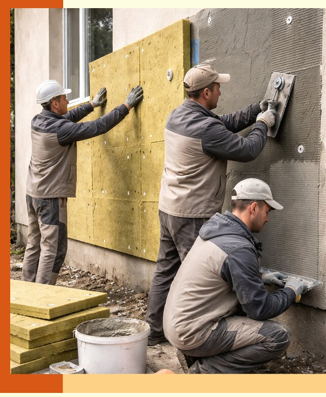 Утепление фасада под штукатурку в Еманжелинске — энергоэффективная технология