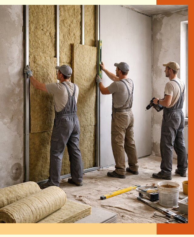 Утепление стен изнутри в Еманжелинске от 2311 руб/м² под ключ | ТепломастерМнж