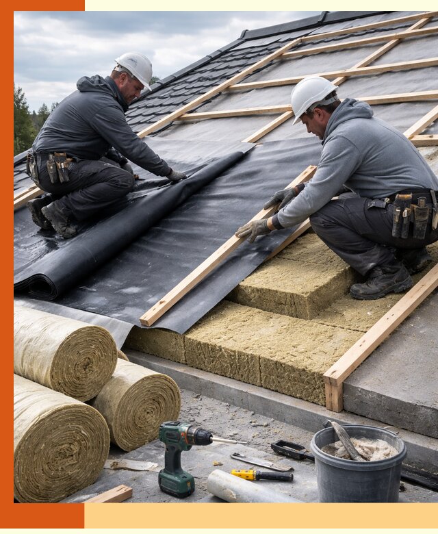 Утепление крыши снаружи в Еманжелинске: профессиональная теплоизоляция