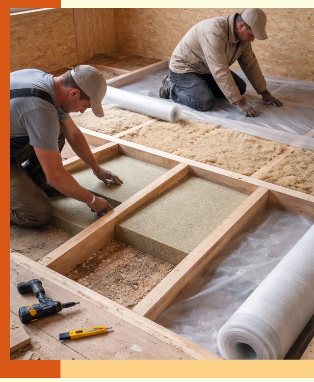 Профессиональное утепление деревянного пола в Еманжелинске