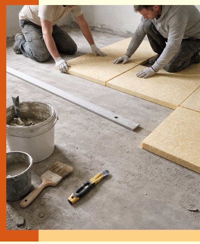 Утепление бетонного пола в Еманжелинске профессионально и недорого