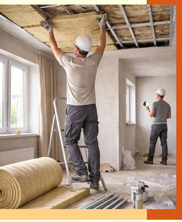 Утепление потолка в частном доме в Еманжелинске от 976 руб./м² — работы под ключ | ТепломастерМнж