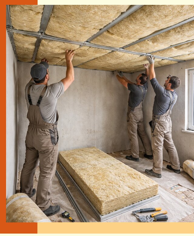 Утепление потолка в Еманжелинске — тепло и без сквозняков