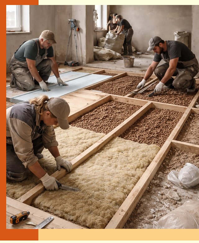 Утепление перекрытий жилых и промышленных зданий в Еманжелинске