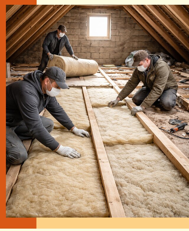 Утепление чердака в Еманжелинске — профессиональная теплоизоляция кровли
