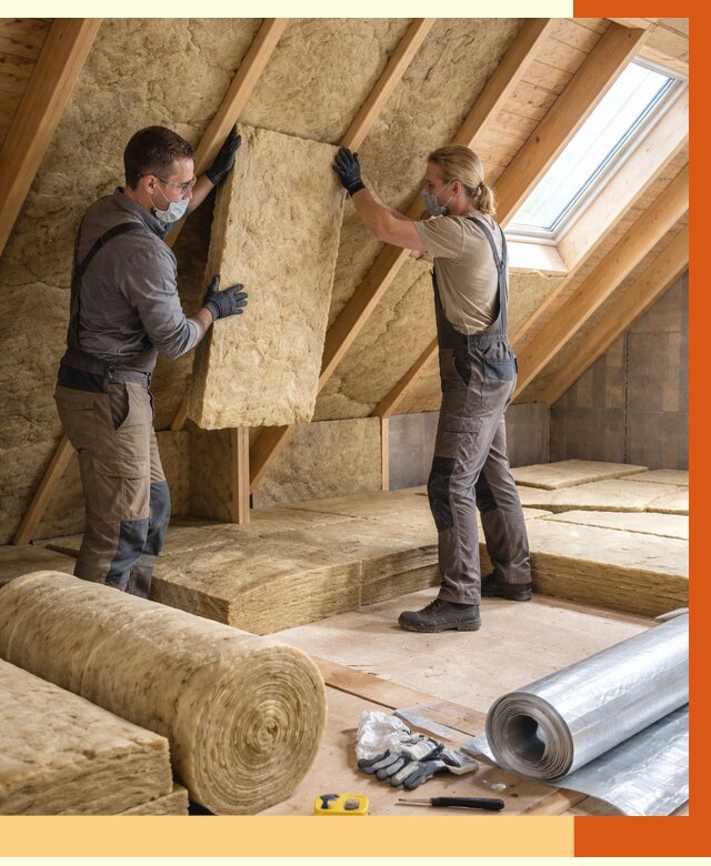 Утепление мансарды минватой в Еманжелинске от 4314 руб./м2 — монтаж и пароизоляция | ТепломастерМнж