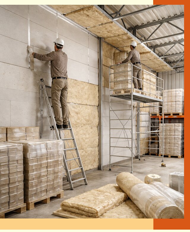 Утепление склада готовой продукции в Еманжелинске от 2003 руб./м2 — комплексно | ТепломастерМнж