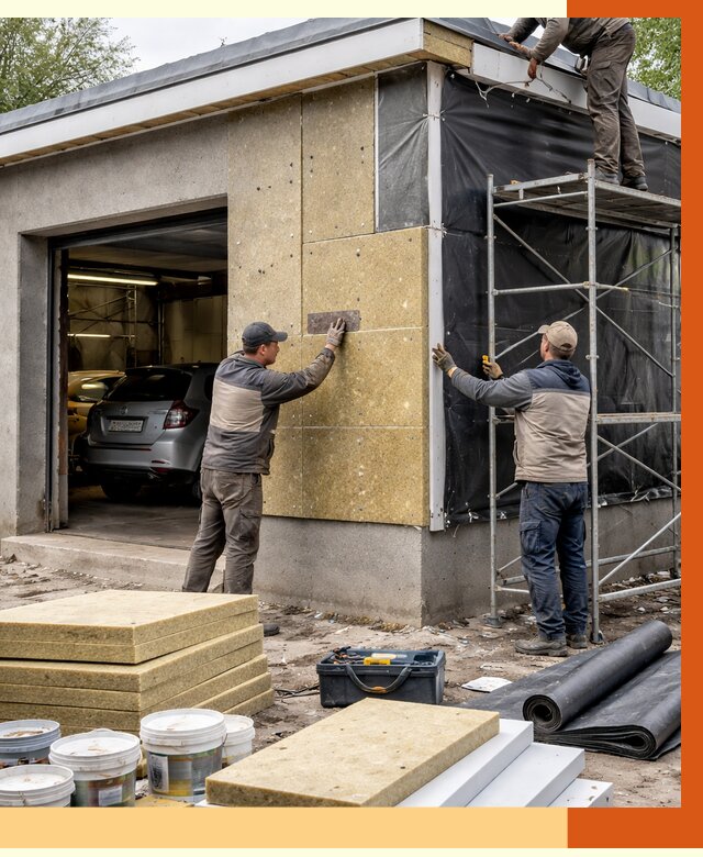 Утепление автосервиса в Еманжелинске ппу, пеноизоляция, от 14893 руб/м2 — ТепломастерМнж