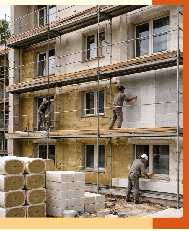 Утепление гостиницы в Еманжелинске от 7395 руб./м2 — комплексно, ППУ, под ключ | ТепломастерМнж