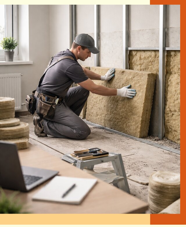 Утепление офиса в Еманжелинске от 4622 руб/м2 — комплексное утепление офиса под ключ | ТепломастерМнж