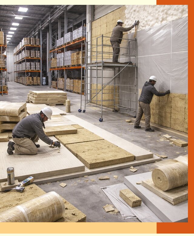 Утепление складского терминала в Еманжелинске от 7703 руб./м² под ключ | ТепломастерМнж