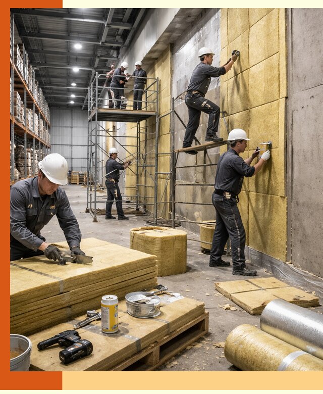 Утепление логистического центра в Еманжелинске качественно и экономично