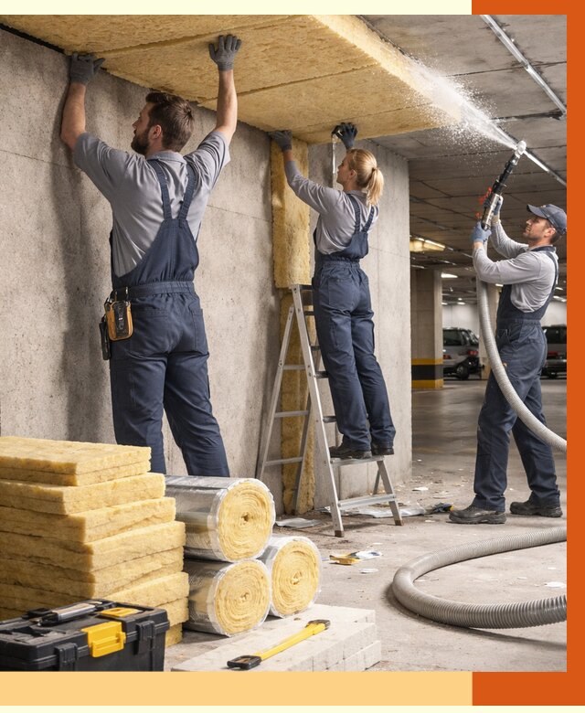 Утепление паркинга в Еманжелинске от 6984 руб./м2 — работы под ключ | ТепломастерМнж