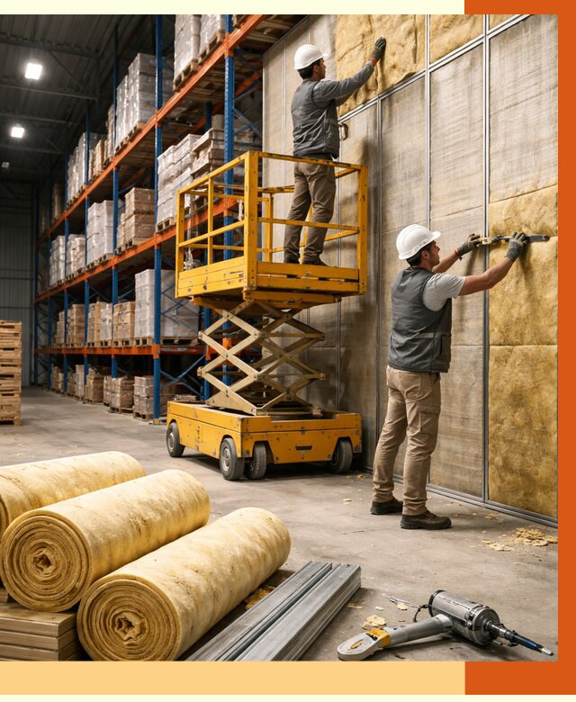 Утепление торгового склада в Еманжелинске от 3287 руб/м2 — комплексно и под ключ | ТепломастерМнж