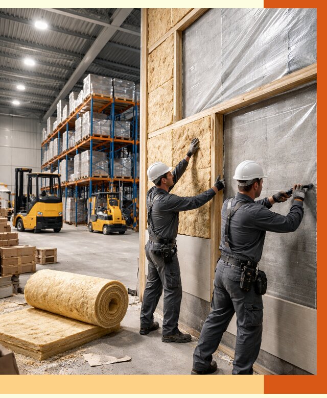 Утепление склада с техникой в Еманжелинске от 4314 руб./м2 — комплексно под ключ | ТепломастерМнж