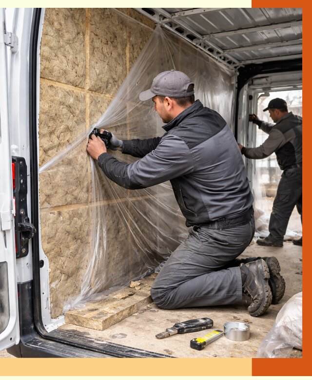 Утепление фургона в Еманжелинске от 16947 руб/м2 — утепление фургона ППУ и кузова | ТепломастерМнж