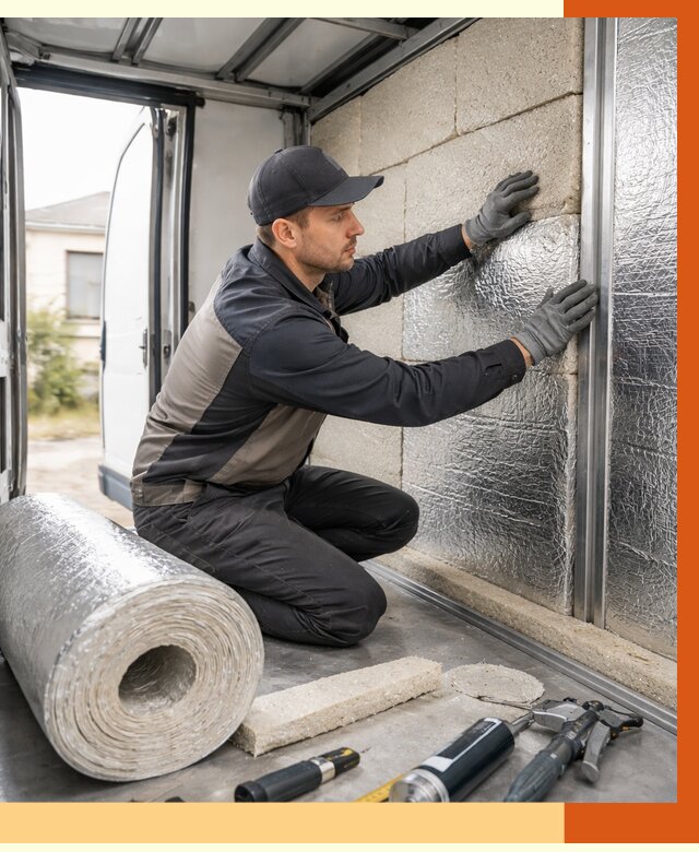 Утепление фургона рефрижератора в Еманжелинске от 12839 руб./м² под ключ | ТепломастерМнж