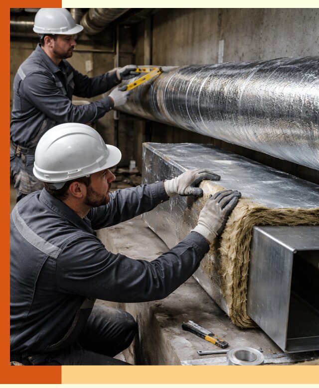 Профессиональное утепление воздуховодов и теплоизоляция в Еманжелинске