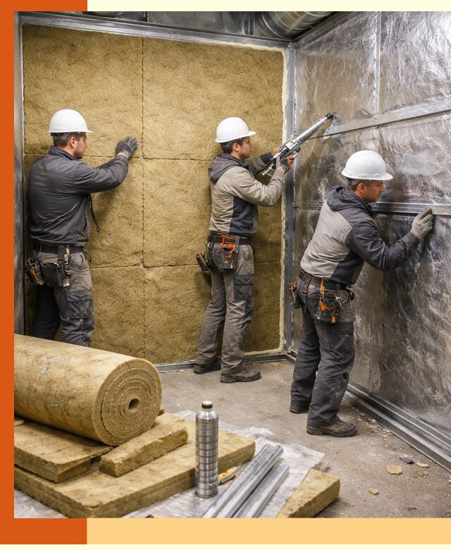 Утепление венткамеры в Еманжелинске — качественная теплоизоляция и шумопоглощение