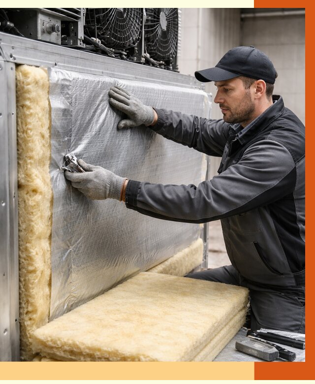 Утепление холодильного агрегата в Еманжелинске от 8730 руб. под ключ | ТепломастерМнж