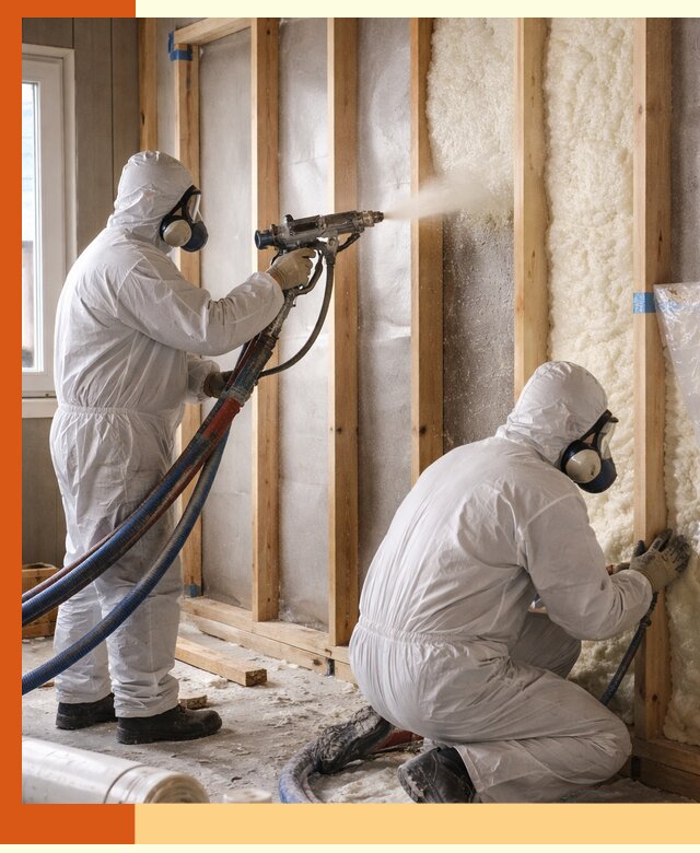 Утепление каркасной стены ППУ в Еманжелинске для домов и коттеджей