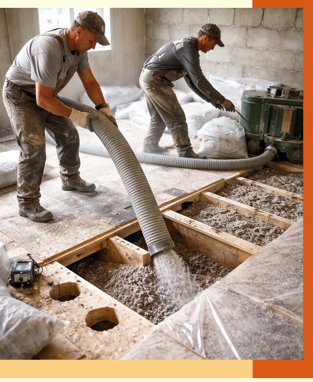 Заполнение пустот перекрытий в Еманжелинске от 4622 руб. под ключ | ТепломастерМнж