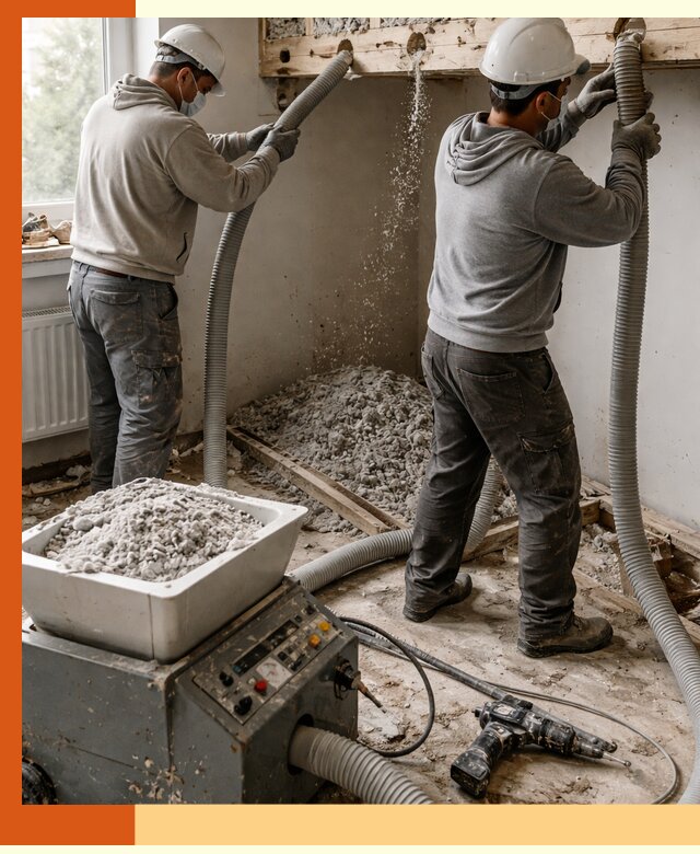 Заполнение пустот перекрытий пеной и наполнителями в Еманжелинске