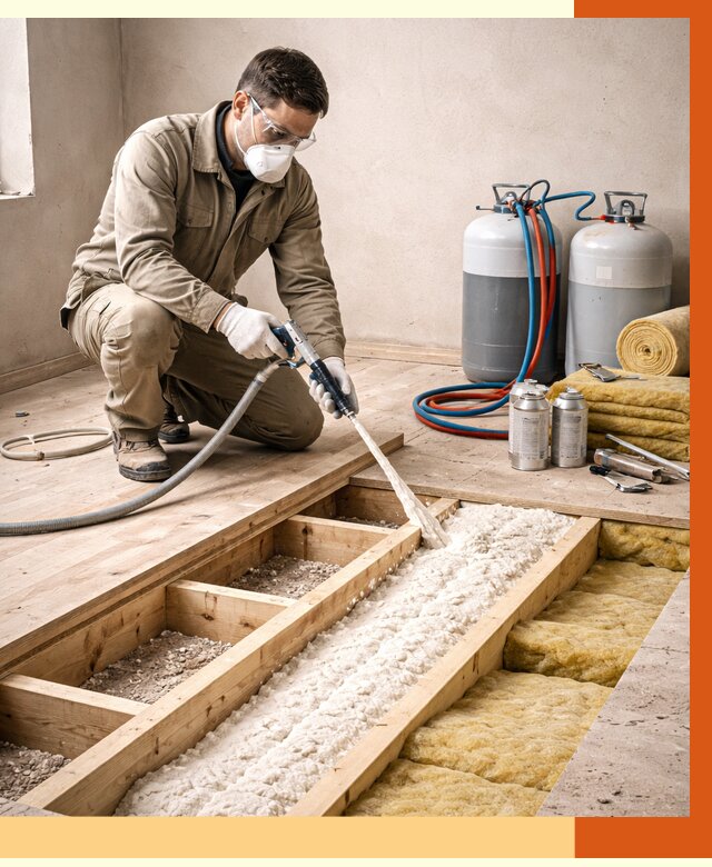 Заполнение полостей межэтажного перекрытия в Еманжелинске от 4314 руб. | ТепломастерМнж