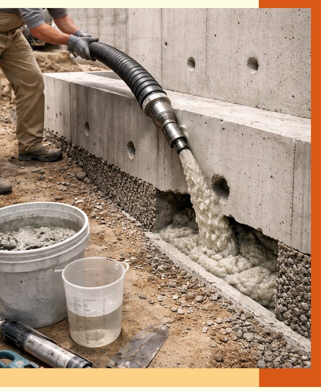 Заполнение полостей фундамента в Еманжелинске от 6984 руб. под ключ | ТепломастерМнж