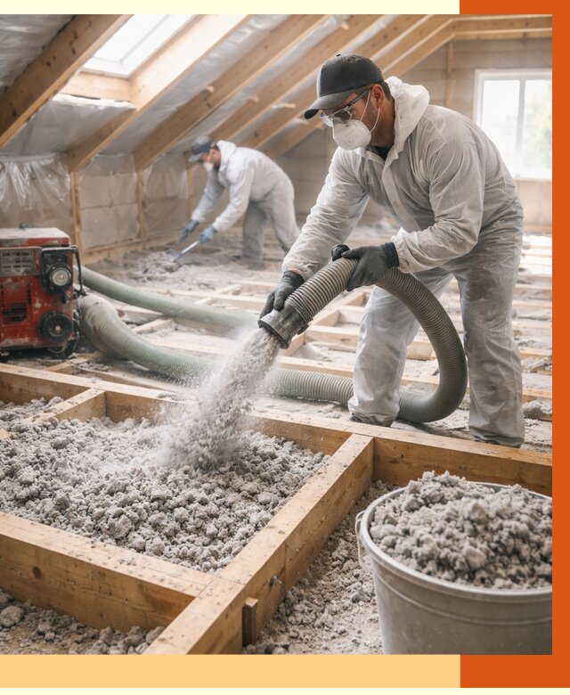 Утепление эковатой в Еманжелинске от 3030 руб./м2 — монтаж и задувка | ТепломастерМнж