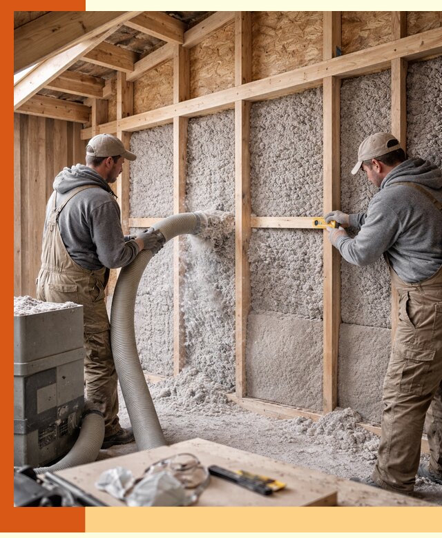 Утепление эковатой стен, потолков и перекрытий в Еманжелинске