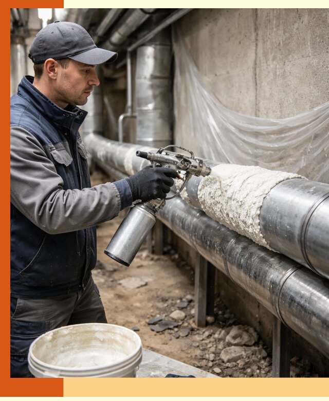 Утепление труб жидкой теплоизоляцией в Еманжелинске