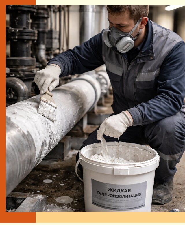 Утепление оборудования жидкой теплоизоляцией в Еманжелинске